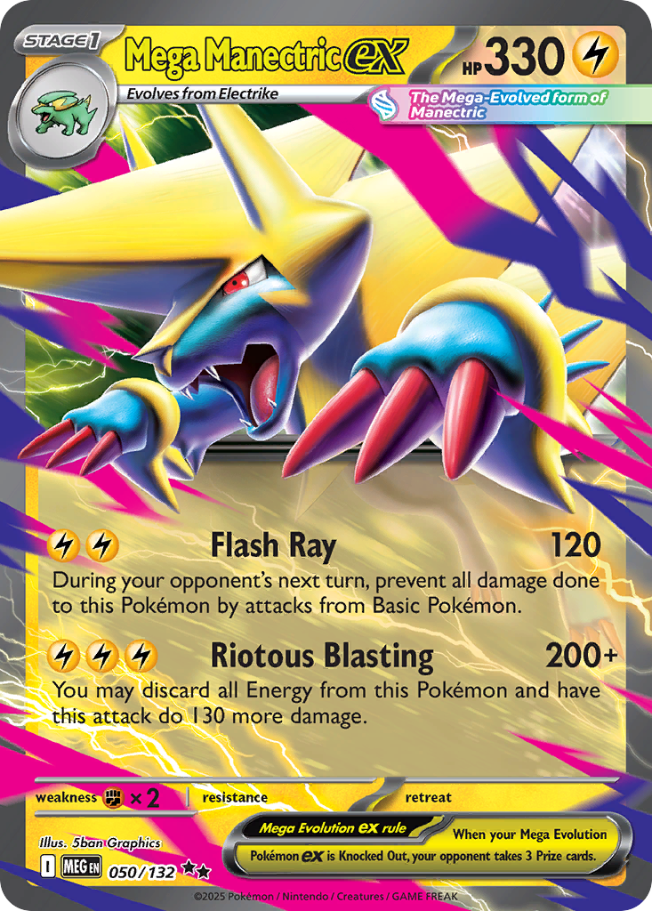 050 Mega Manectric ex — Mega Evolution — English