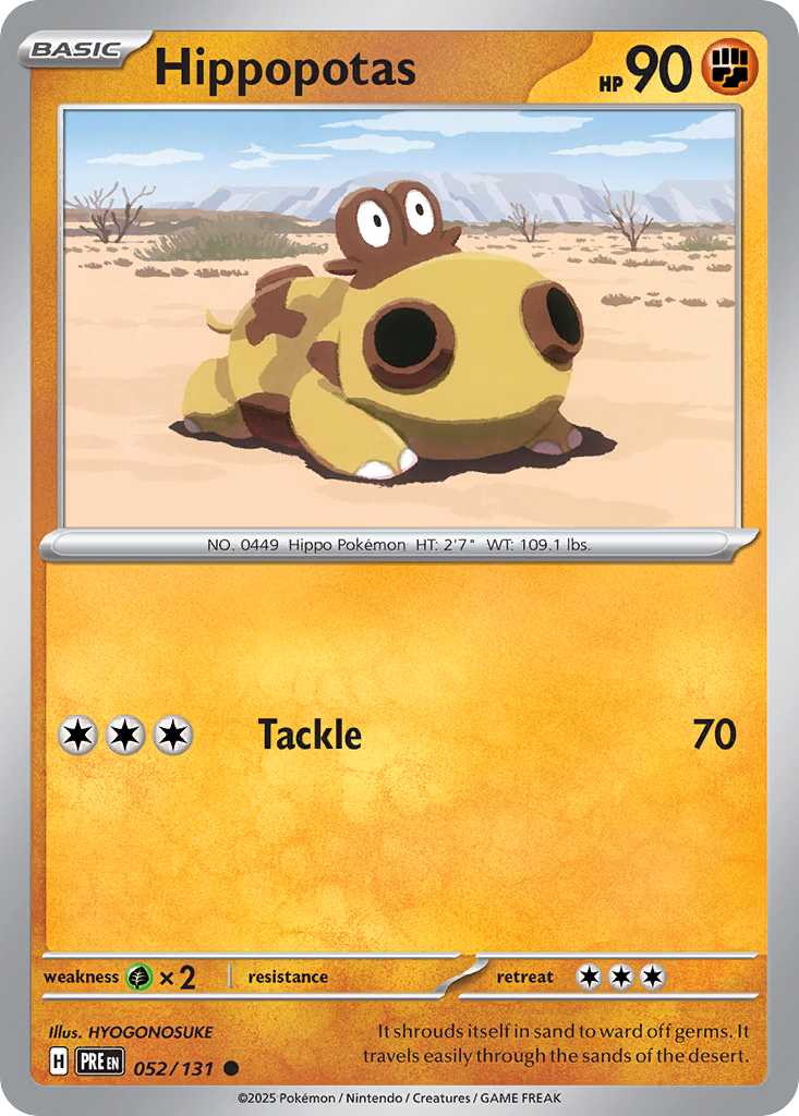 052 Hippopotas — Prismatic Evolutions — English