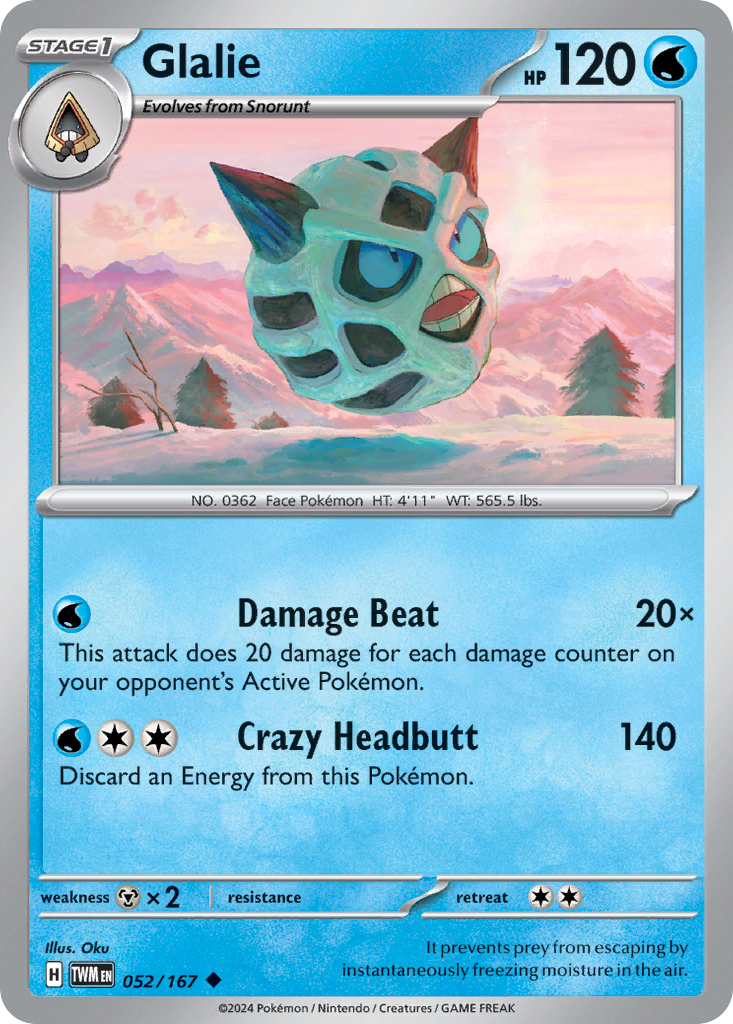 052 Glalie — Twilight Masquerade — English