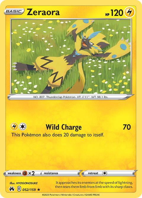 052 Zeraora — Crown Zenith — English