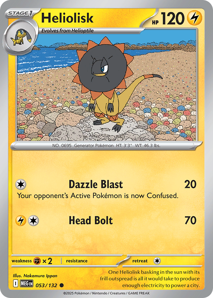 053 Heliolisk — Mega Evolution — English