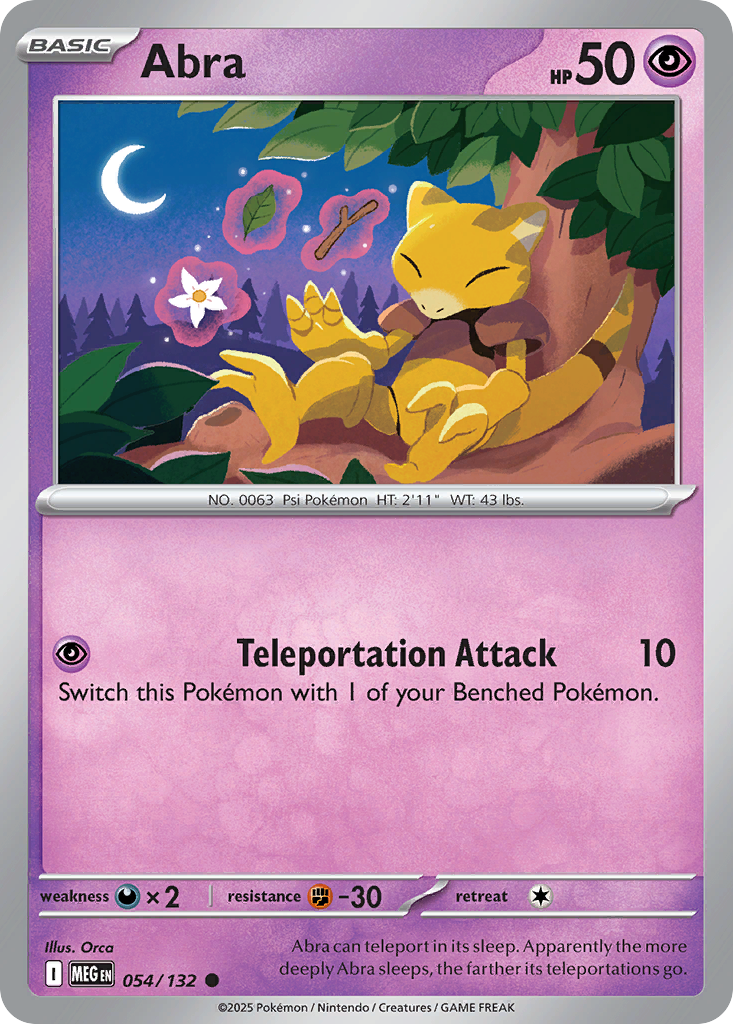 054 Abra — Mega Evolution — English