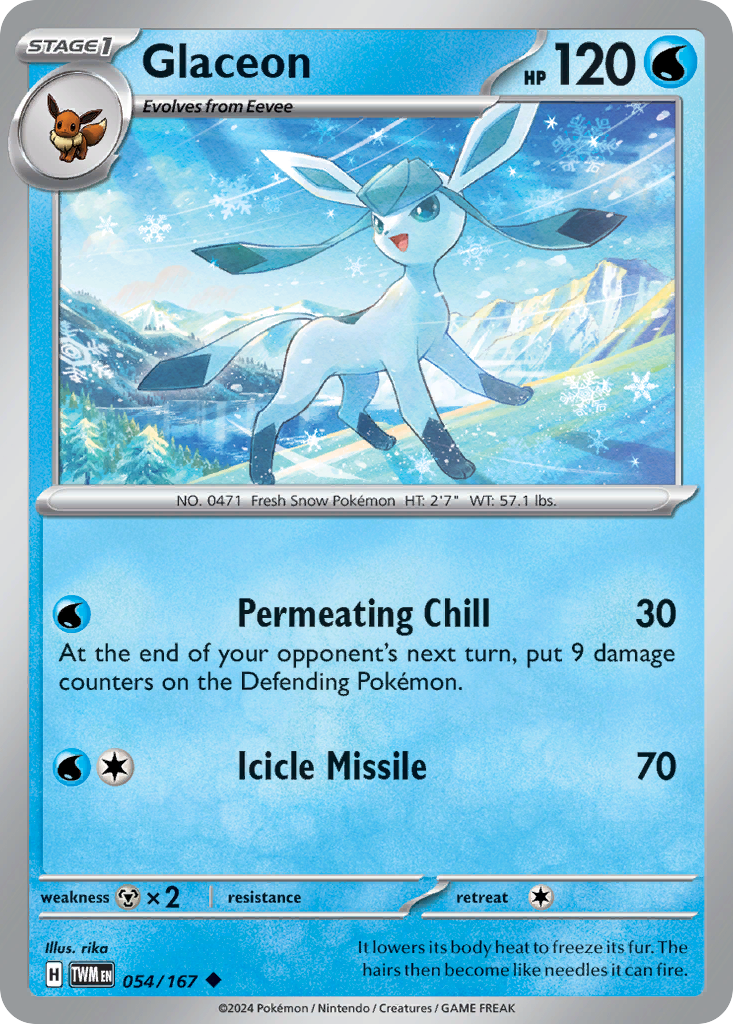 054 Glaceon — Twilight Masquerade — English