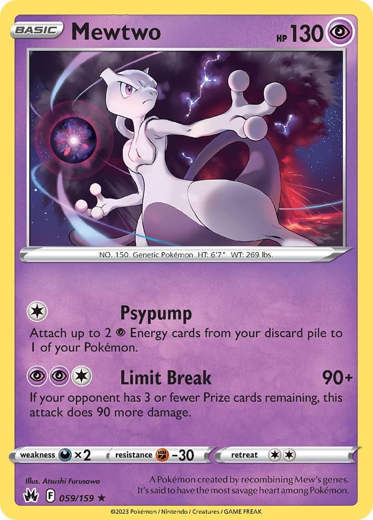 059 Mewtwo — Crown Zenith — English
