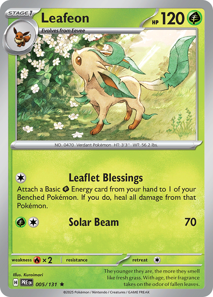 005 Leafeon — Prismatic Evolutions — English
