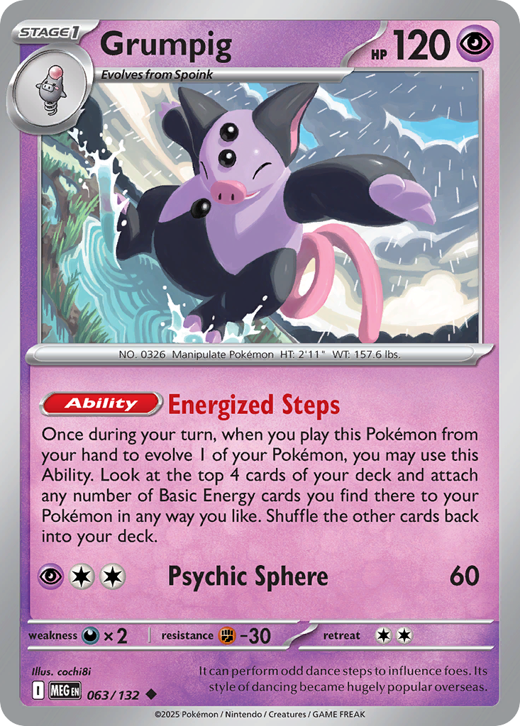 063 Grumpig — Mega Evolution — English