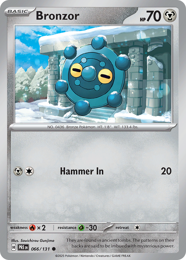 066 Bronzor — Prismatic Evolutions — English