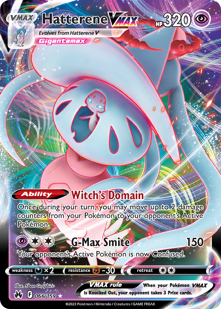 066 Hatterene VMAX — Crown Zenith — English