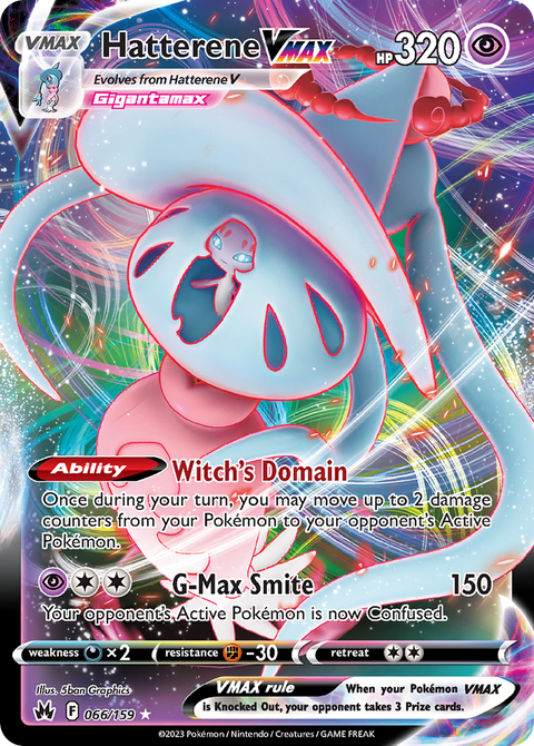 066 Hatterene VMAX — Crown Zenith — English