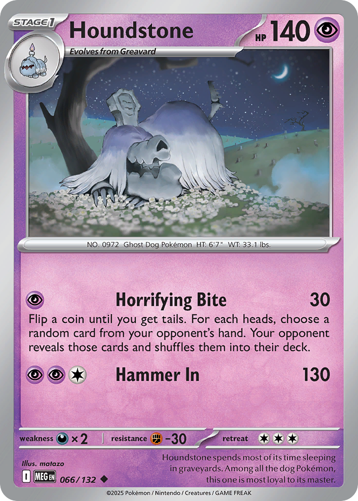 066 Houndstone — Mega Evolution — English