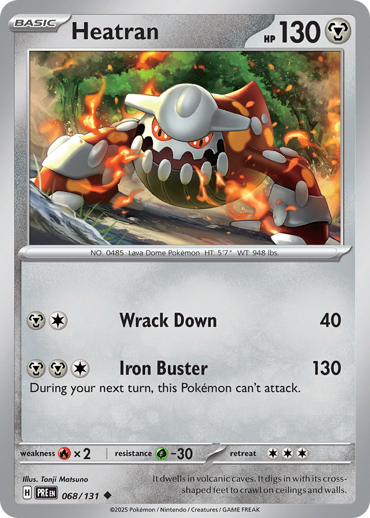 068 Heatran — Prismatic Evolutions — English
