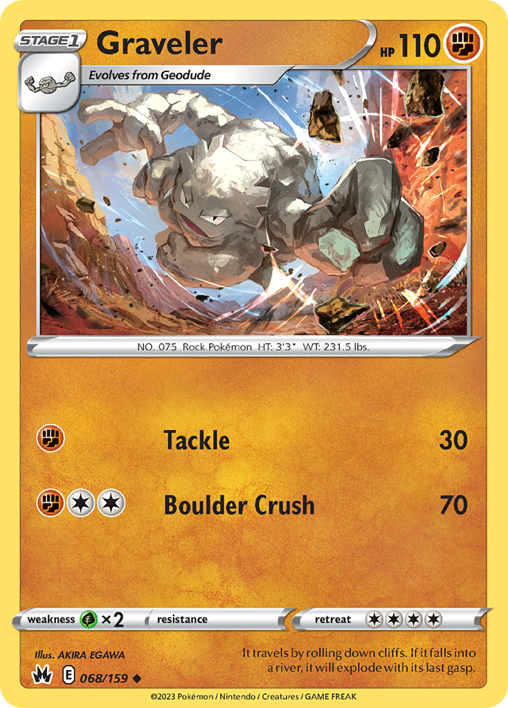 068 Graveler — Crown Zenith — English