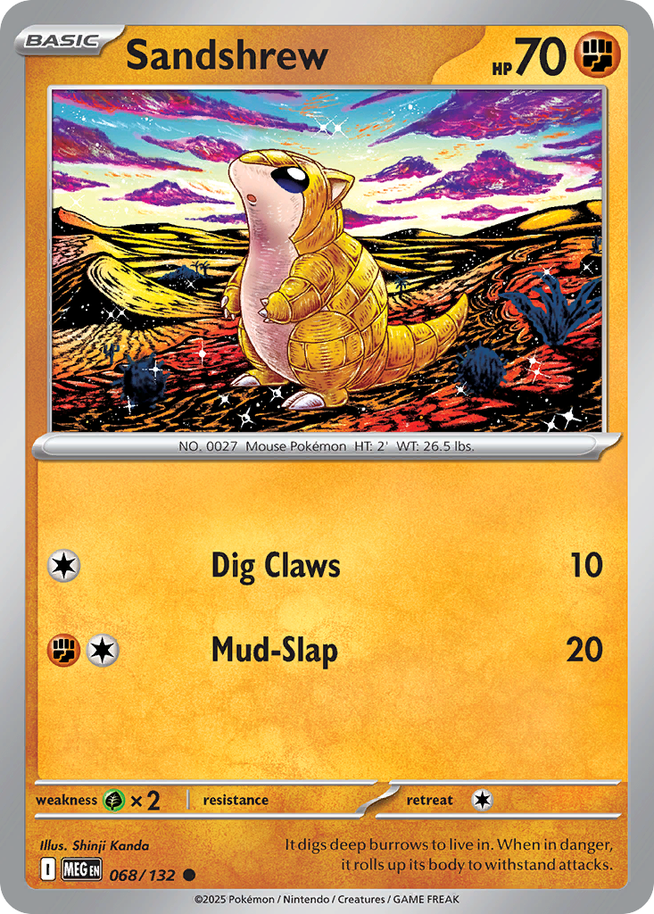 068 Sandshrew — Mega Evolution — English
