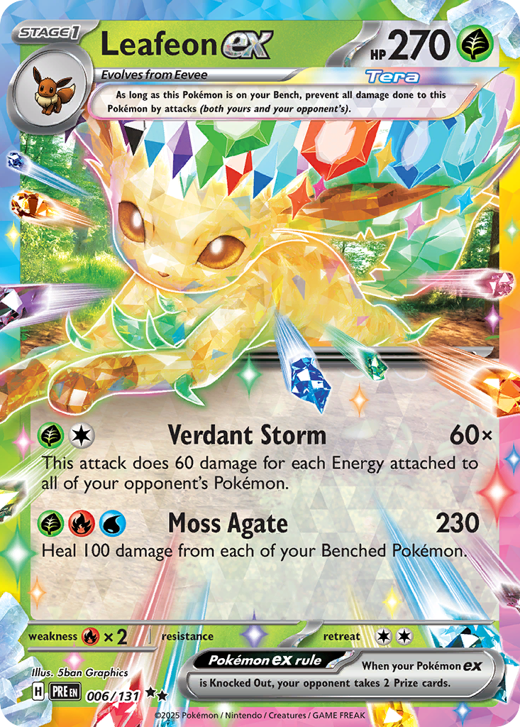 006 Leafeon ex — Prismatic Evolutions — English