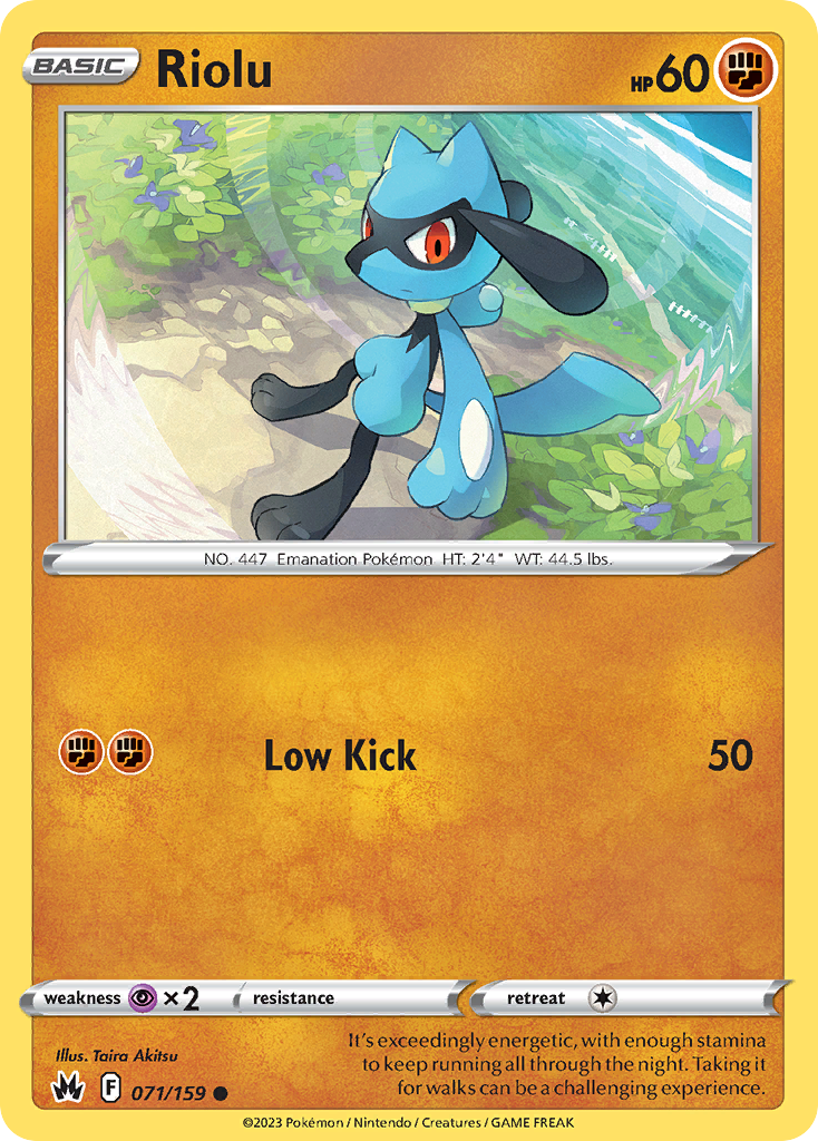 071 Riolu — Crown Zenith — English