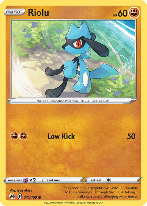 071 Riolu — Crown Zenith — English