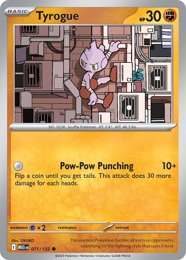 071 Tyrogue — Mega Evolution — English