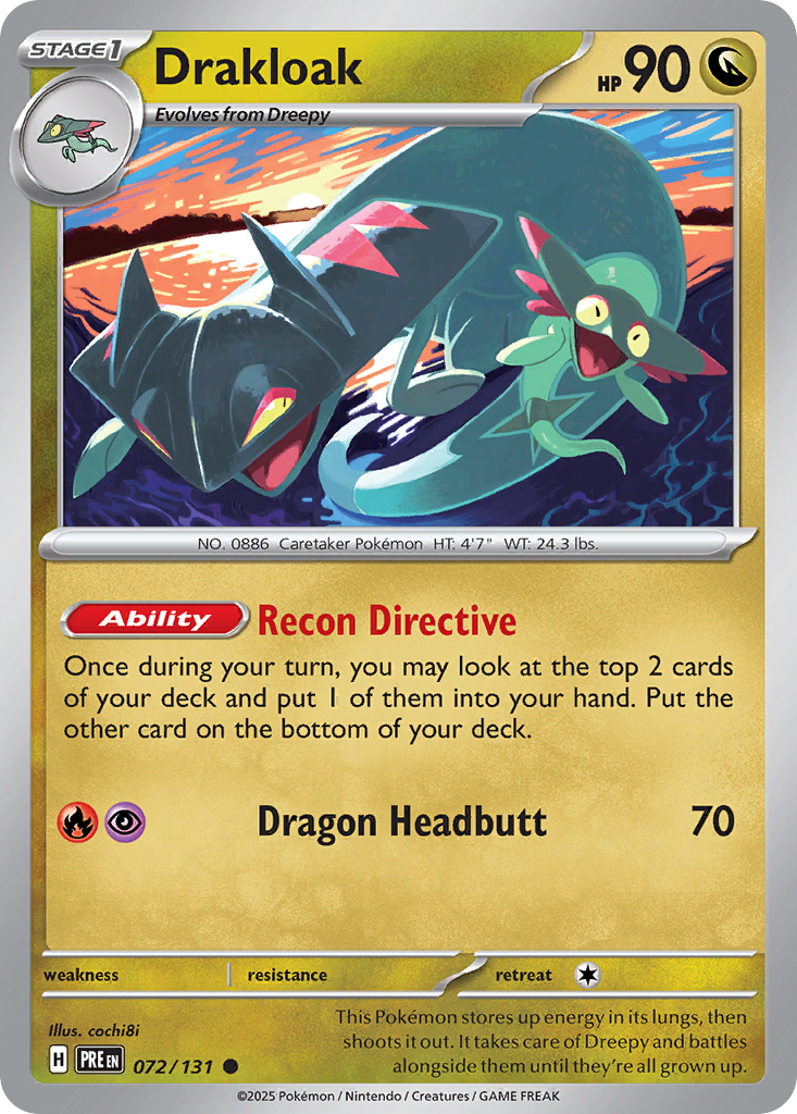 072 Drakloak — Prismatic Evolutions — English