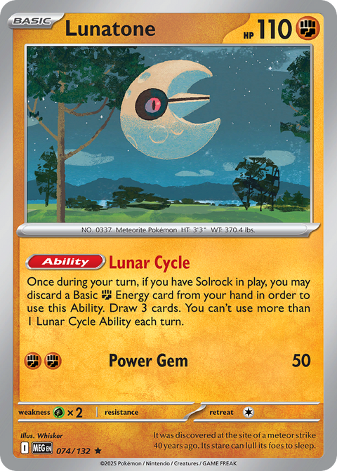 074 Lunatone — Mega Evolution — English