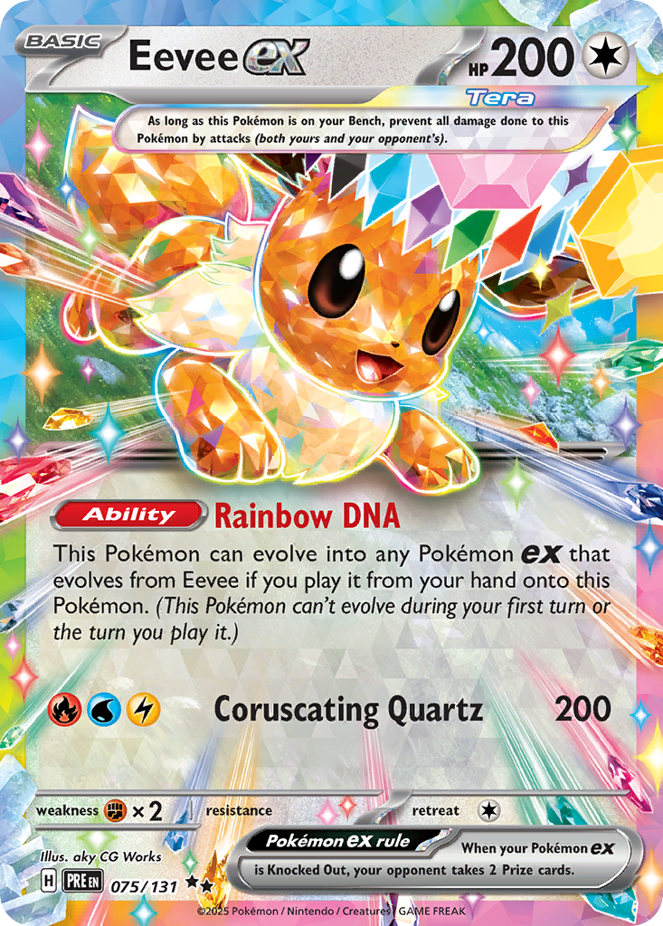 075 Eevee ex — Prismatic Evolutions — English