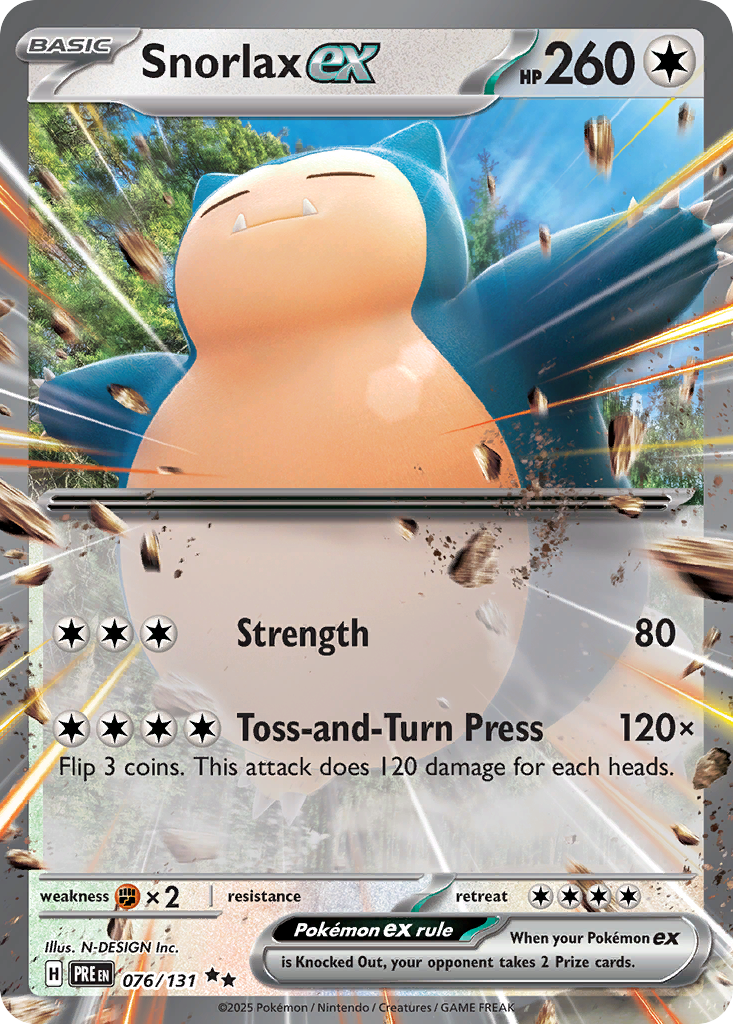 076 Snorlax ex — Prismatic Evolutions — English