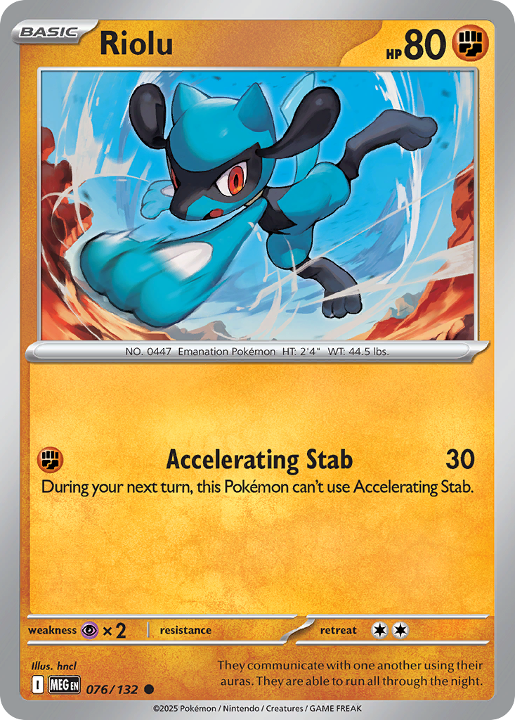 076 Riolu — Mega Evolution — English
