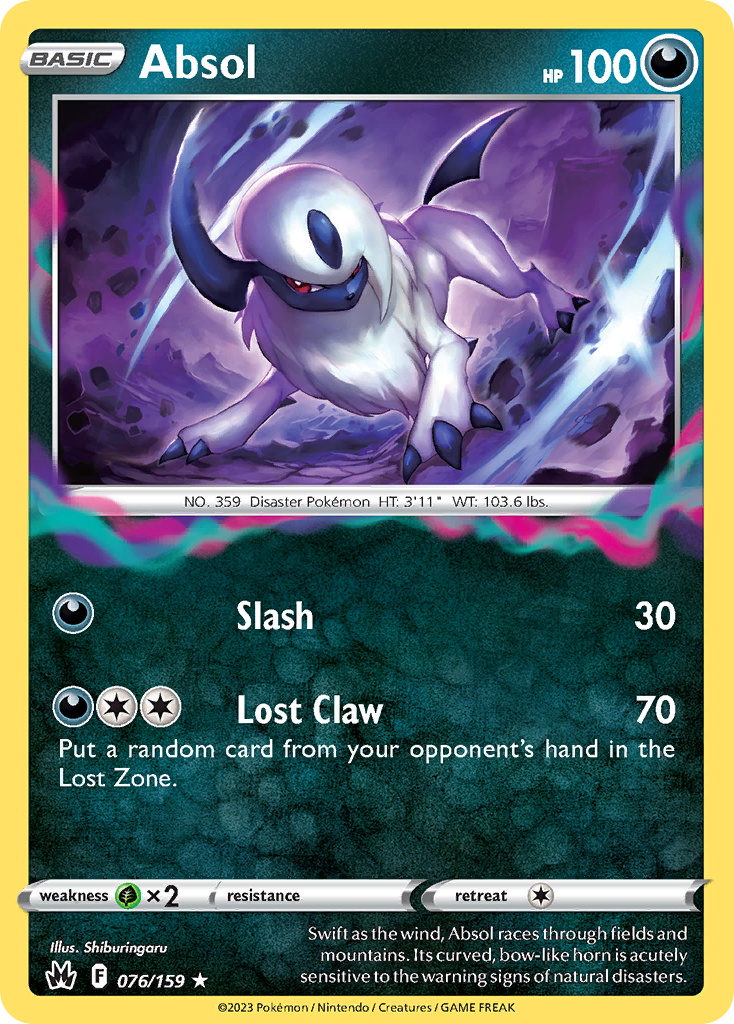 076 Absol — Crown Zenith — English