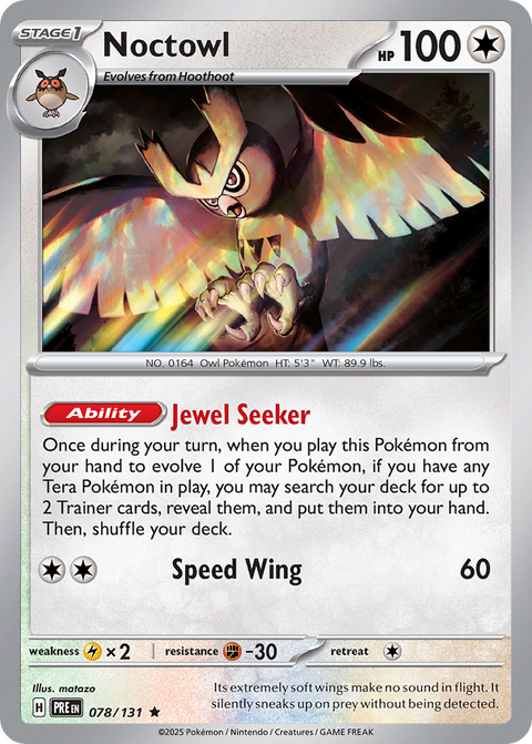 078 Noctowl — Prismatic Evolutions — English