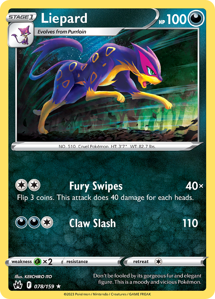 078 Liepard — Crown Zenith — English