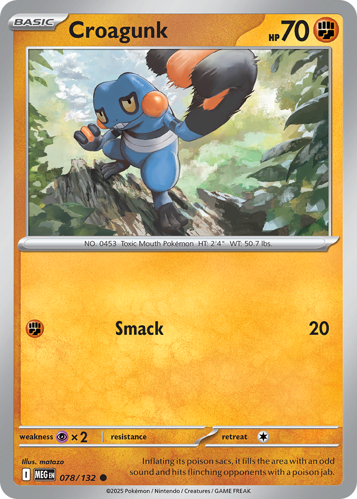 078 Croagunk — Mega Evolution — English