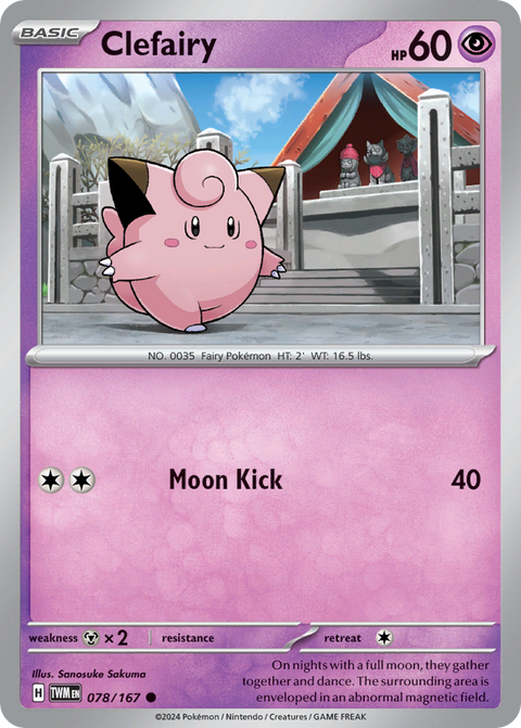 078 Clefairy — Twilight Masquerade — English