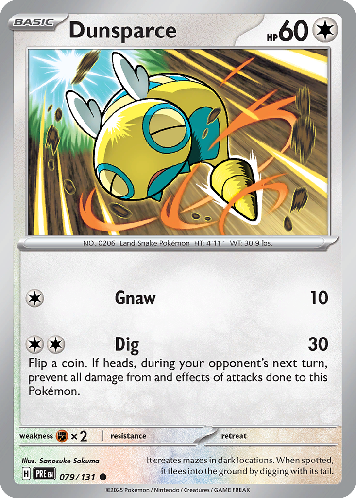 079 Dunsparce — Prismatic Evolutions — English