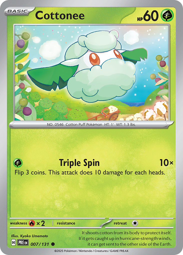 007 Cottonee — Prismatic Evolutions — English