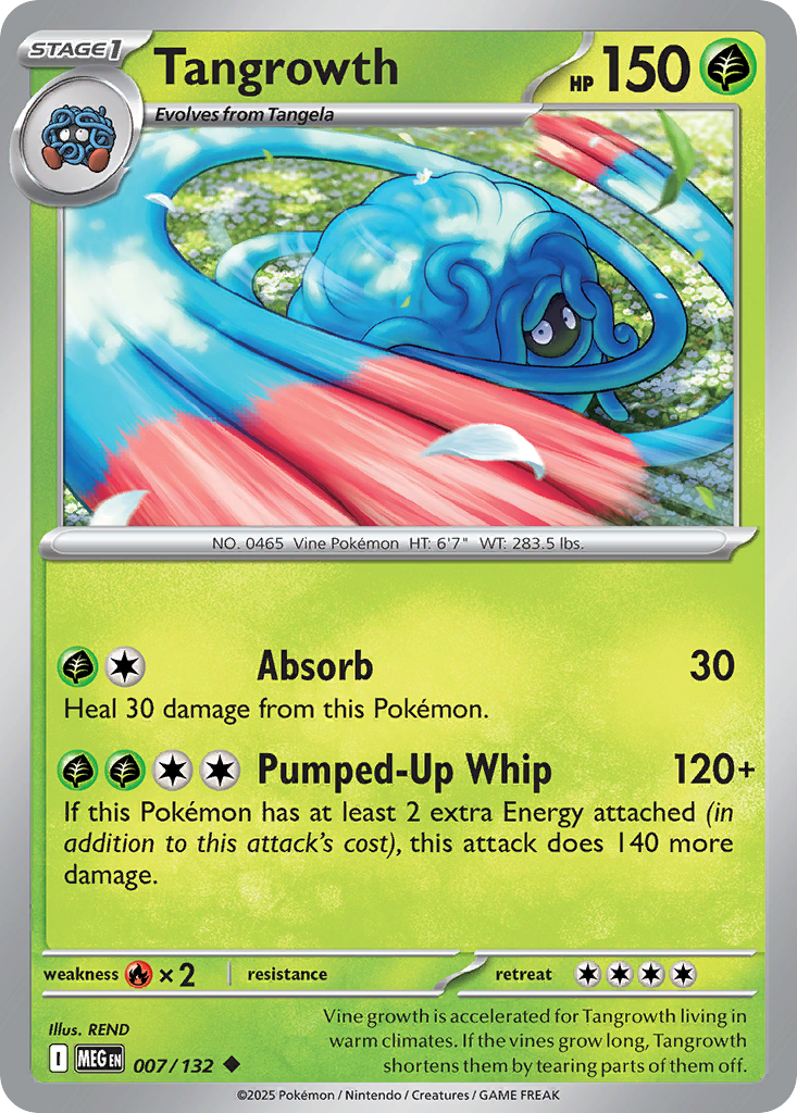 007 Tangrowth — Mega Evolution — English