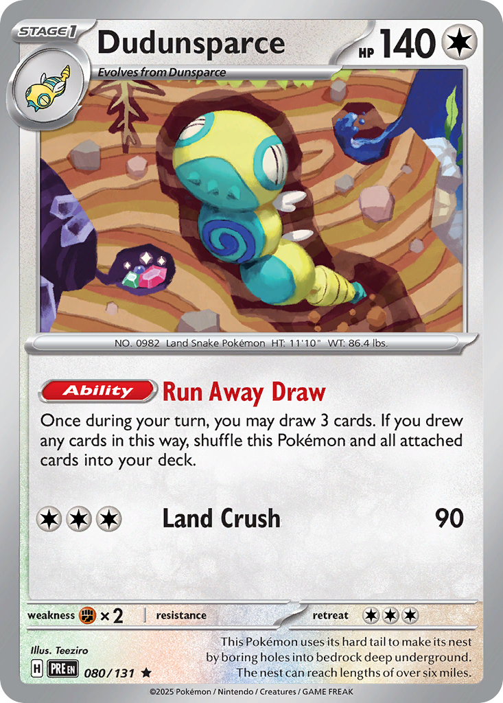 080 Dudunsparce — Prismatic Evolutions — English