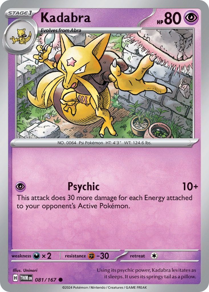 081 Kadabra — Twilight Masquerade — English