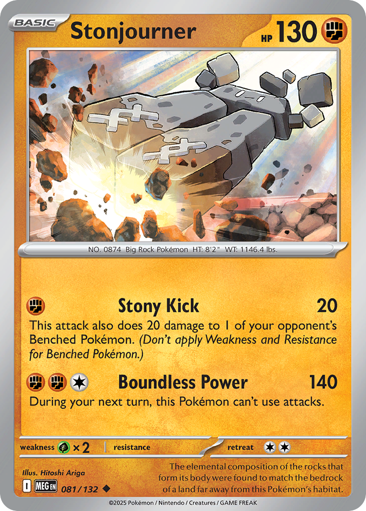081 Stonjourner — Mega Evolution — English