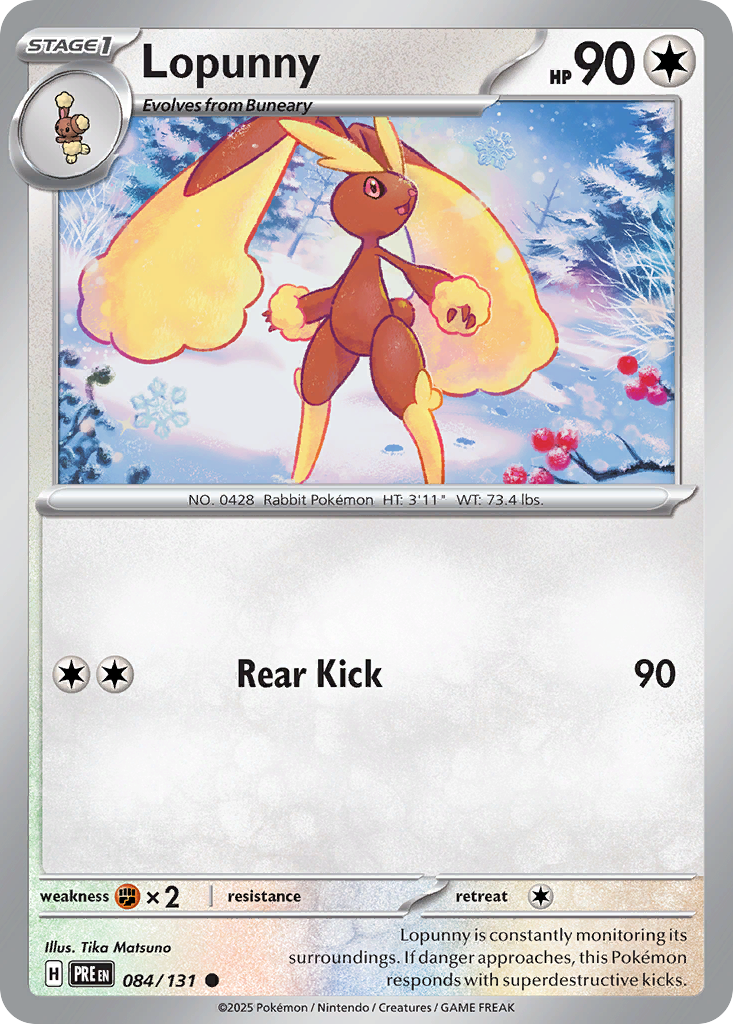 084 Lopunny — Prismatic Evolutions — English