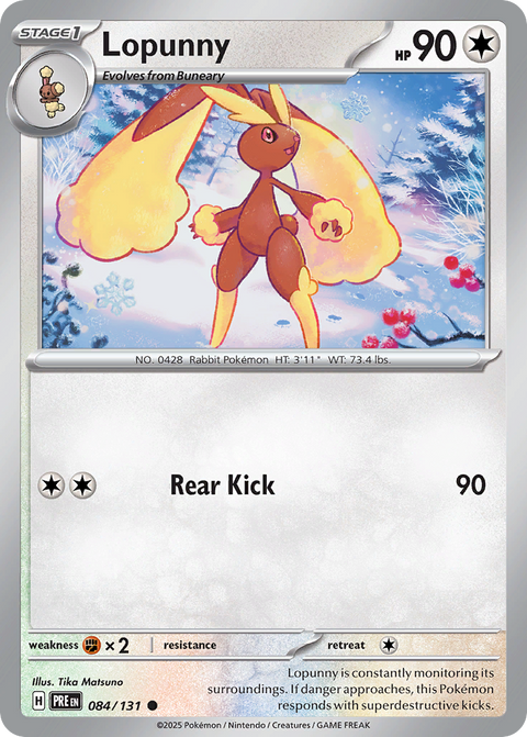 084 Lopunny — Prismatic Evolutions — English