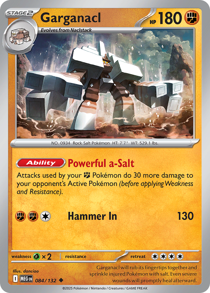 084 Garganacl — Mega Evolution — English