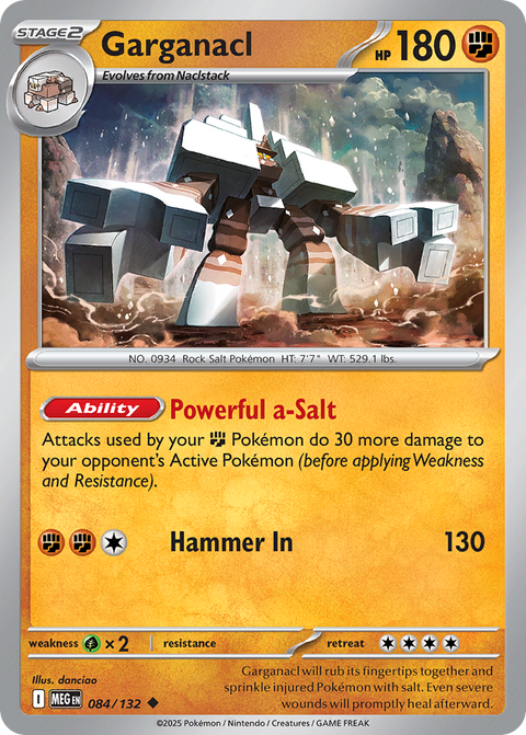 084 Garganacl — Mega Evolution — English