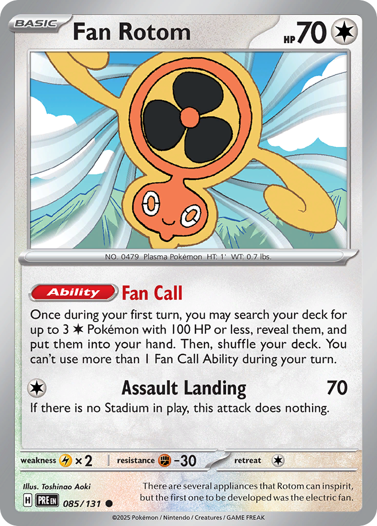 085 Fan Rotom — Prismatic Evolutions — English