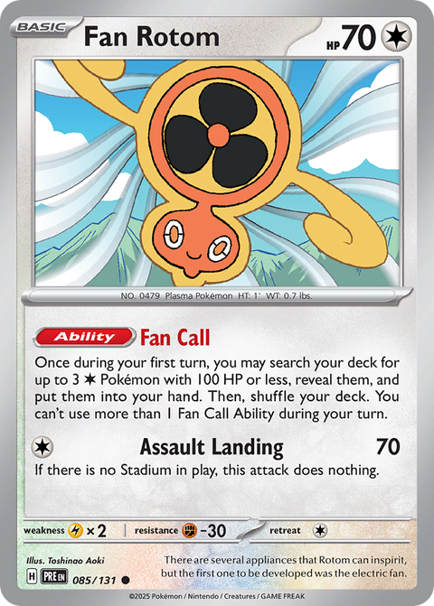 085 Fan Rotom — Prismatic Evolutions — English