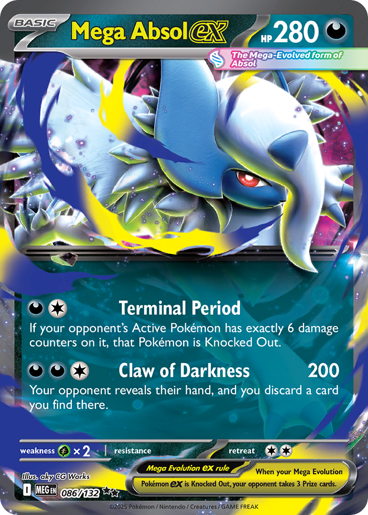 086 Mega Absol ex — Mega Evolution — English
