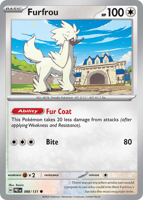 088 Furfrou — Prismatic Evolutions — English