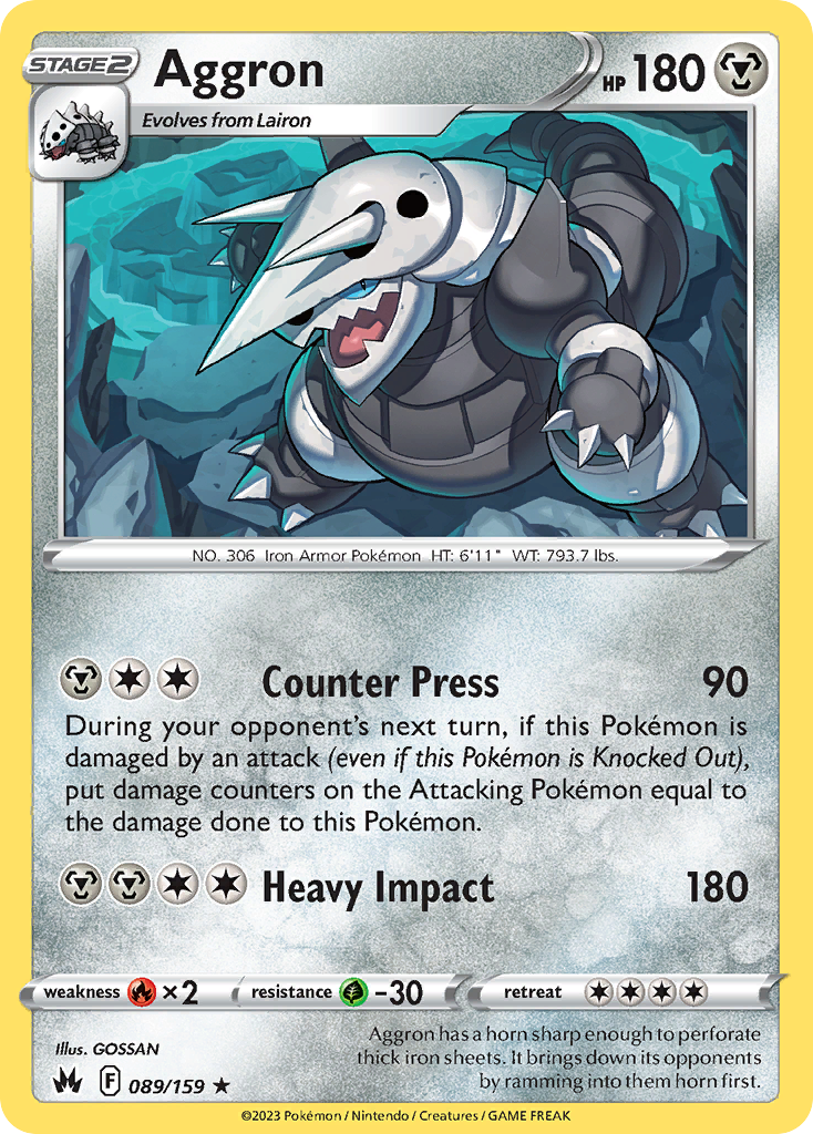 089 Aggron — Crown Zenith — English