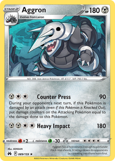 089 Aggron — Crown Zenith — English