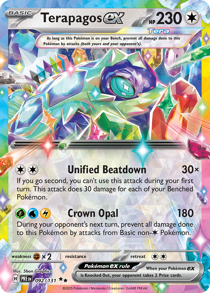 092 Terapagos ex — Prismatic Evolutions — English