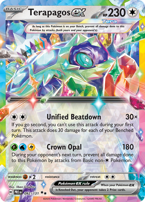 092 Terapagos ex — Prismatic Evolutions — English
