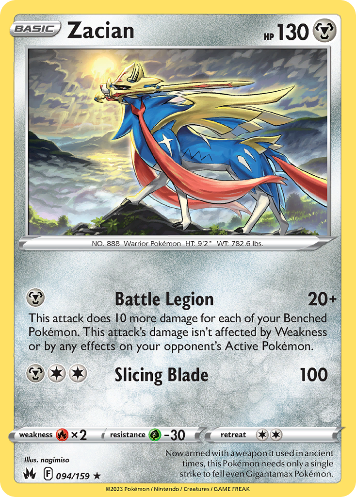 094 Zacian — Crown Zenith — English